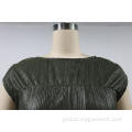 Polyester Maxi Dress High Quality Women Black Shiny Skirts Manufactory